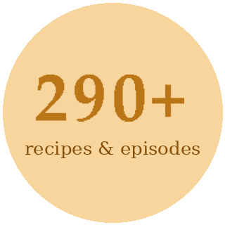 270+ recipes and episodes